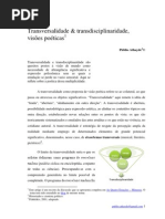 Transversalidade e Transdisciplinaridade, visões poéticas