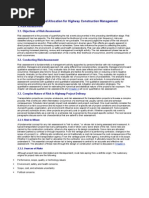 Risk Assessment and Allocation For Highway Construction Management