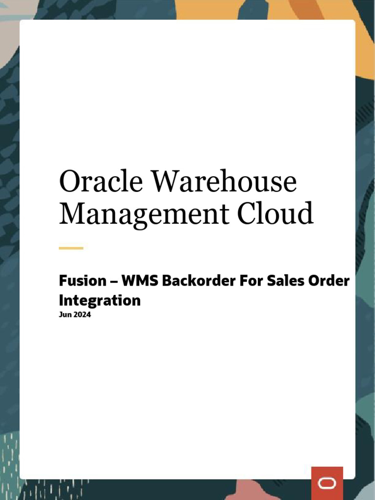 Backorder Shipment Integration Flow | PDF | Oracle Corporation | Software