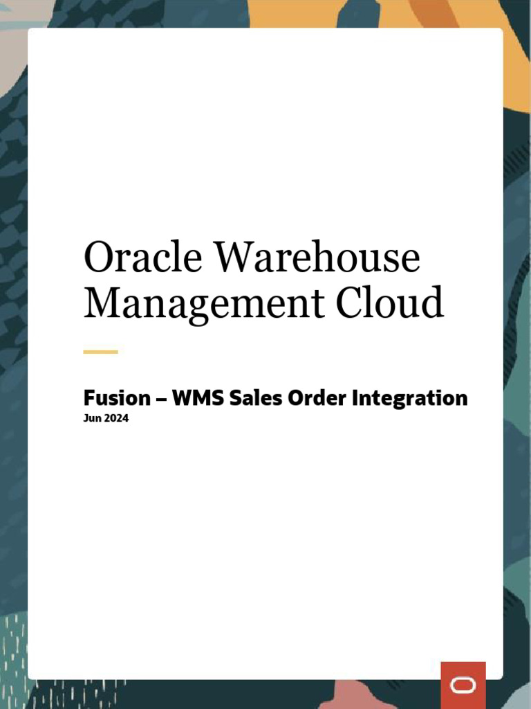 WMS Sales Order Integration Guide | PDF | Oracle Corporation | Software