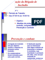 BRIGADA DE INCÊNDIO - apresentação PowerPoint