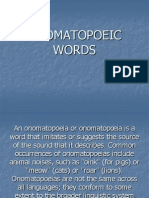 Onomatopoeic Words Micro Teaching