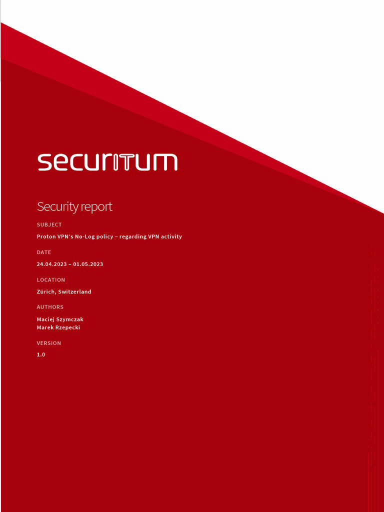 Security Report: Subject | PDF | Audit | User (Computing)