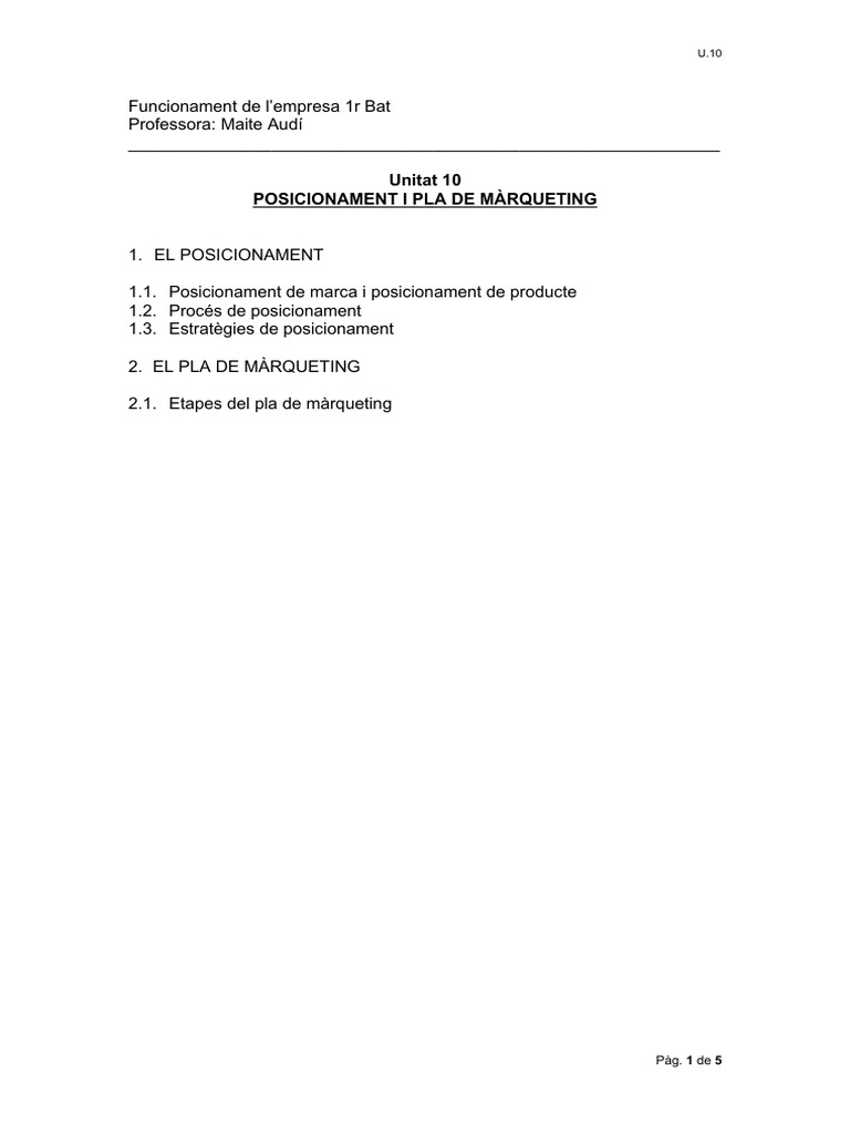 FE U10 Apunts | PDF