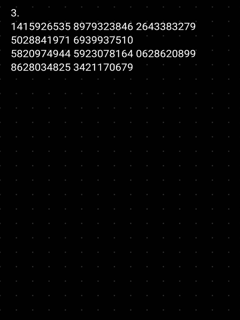 100 Digits of Pi | PDF