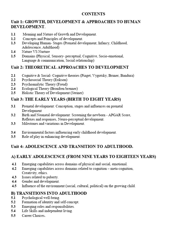 Human Growth and Development Insights | PDF | Cognitive Development ...