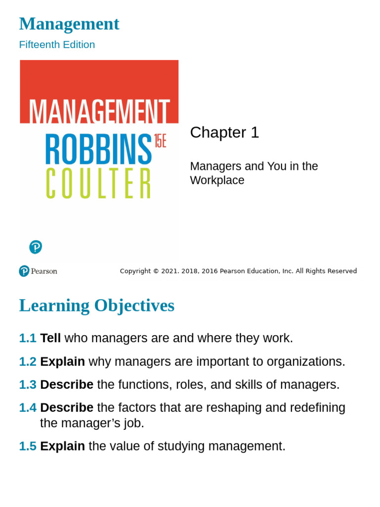 Understanding Management Roles and Skills | PDF | Goal | Efficiency