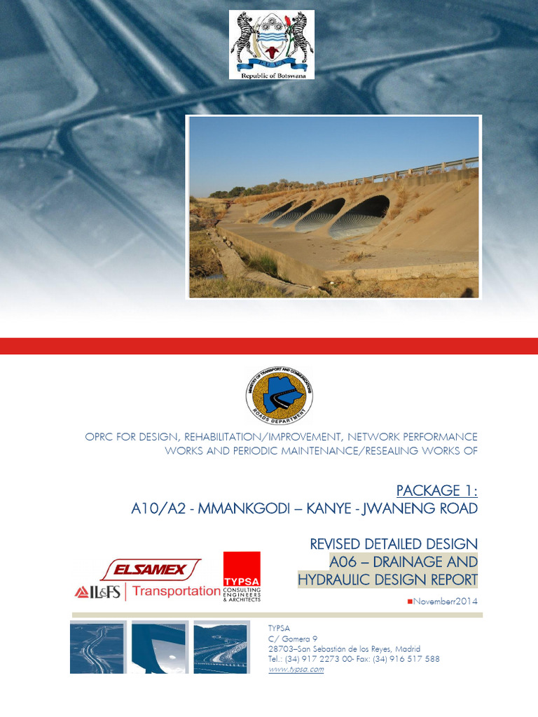 Ca1532 p1 DD A6 Drainage Report Ed02 | PDF | Drainage Basin | Flood