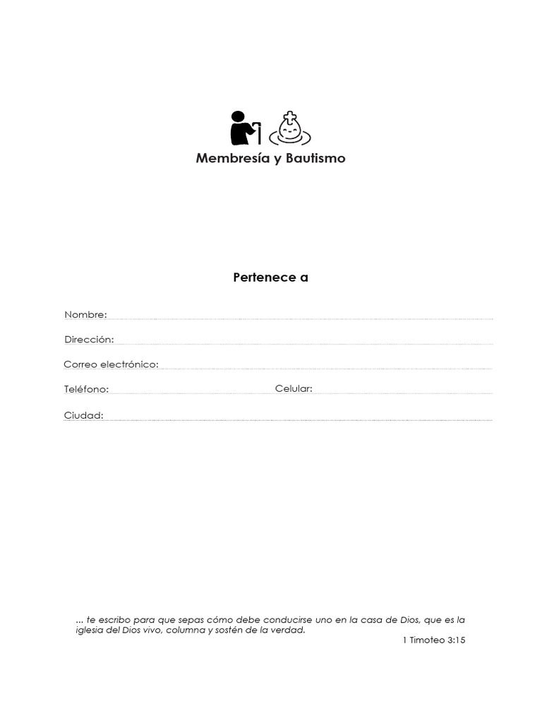 Guía de Membresía y Bautismo IBPY | PDF | Cristo (título) | Iglesia ...