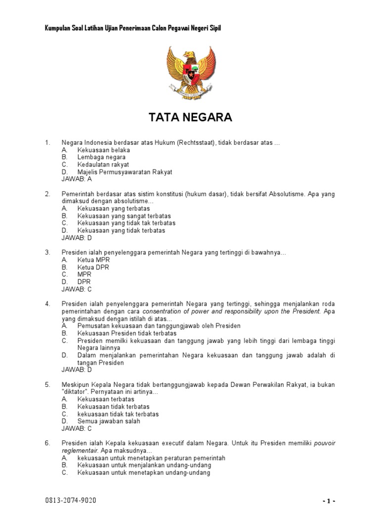 SOAL  SOAL  CPNS  7  SOAL  SOAL  CPNS  7