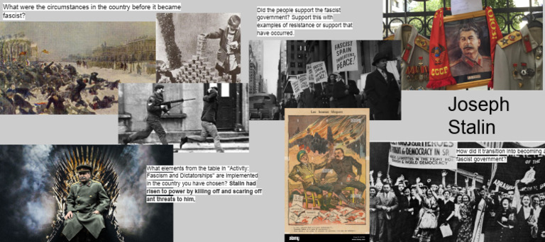 Annotated Infographic Joseph Stalin | PDF