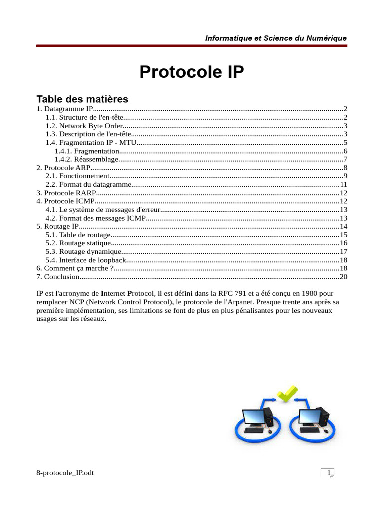 Comprendre le Protocole IP et ses Fonctions | PDF | Protocoles Internet ...