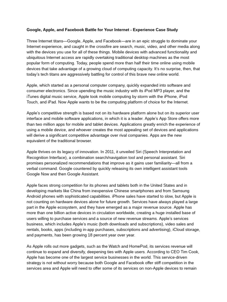 Chapter 7 Case Study | PDF | Apple Inc. | Android (Operating System)
