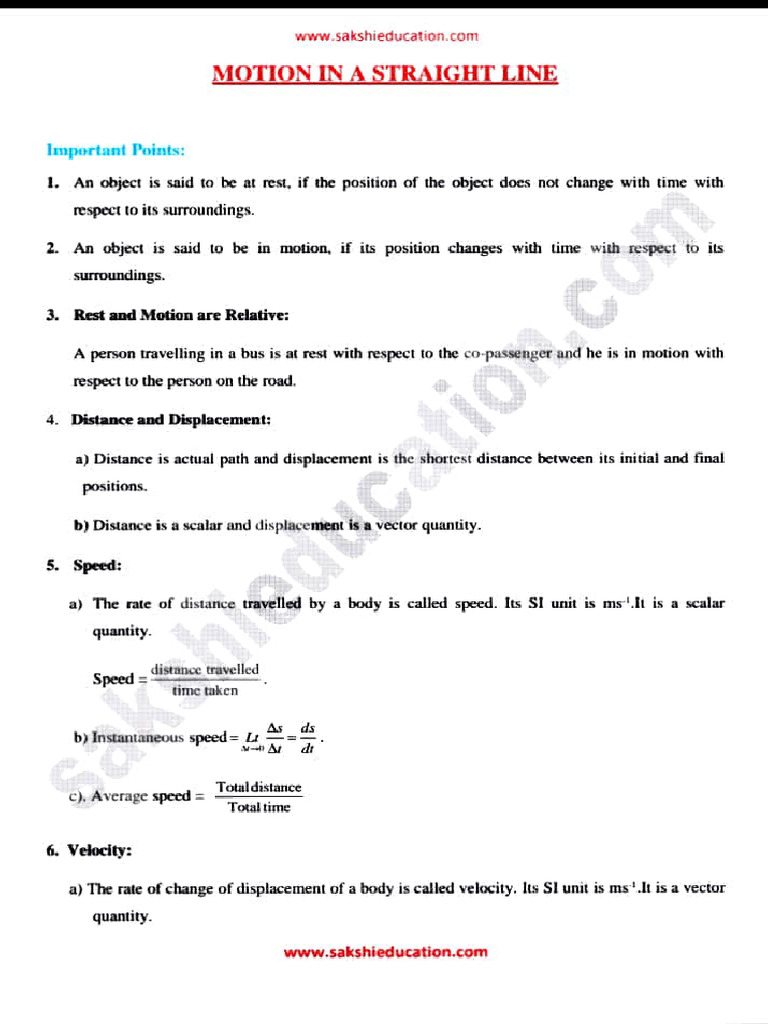 Understanding Motion and Rest Concepts | PDF | Acceleration | Velocity