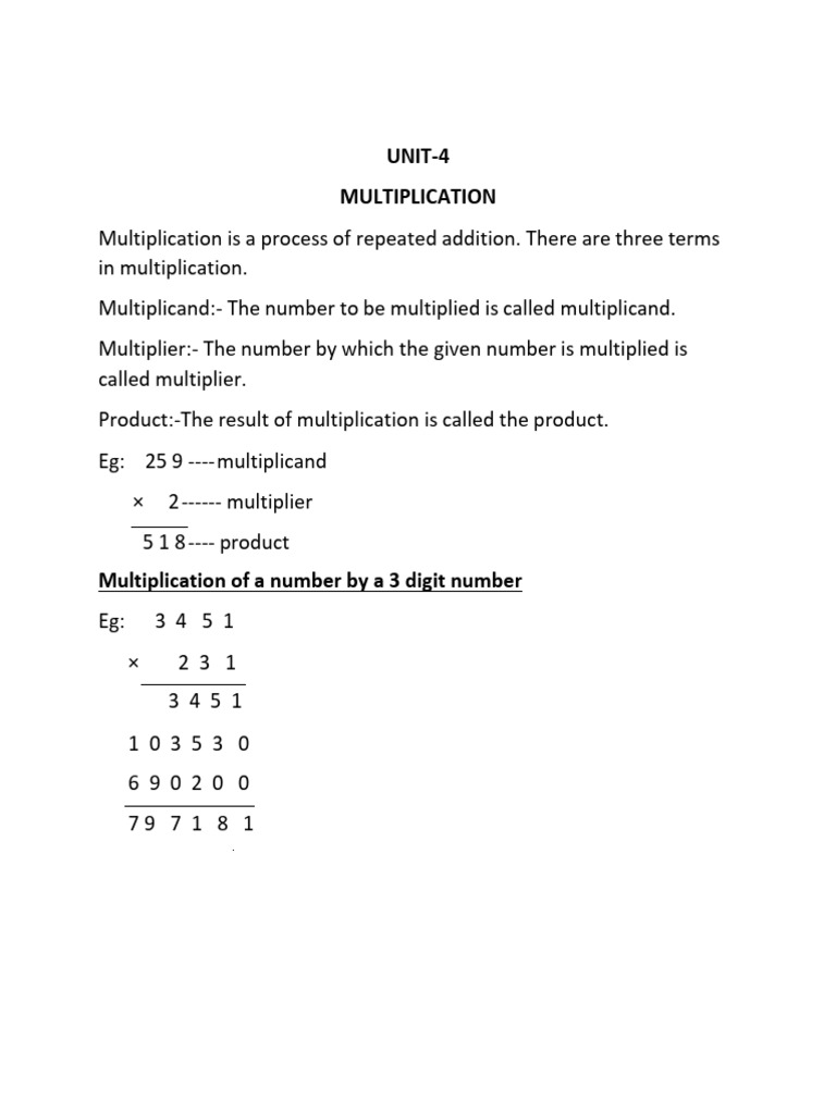 Understanding Multiplication Concepts | PDF | Multiplication | Abstract ...