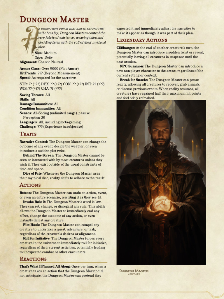 Dungeon Master: Omnipotent Deity Guide | PDF | Gaming | Role Playing Games