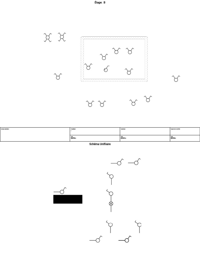 Schéma Unifilaire Installation Étage B | PDF