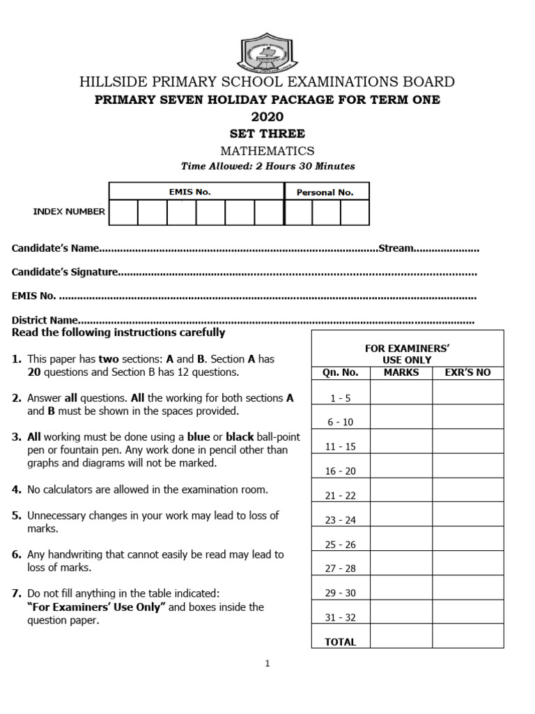 p.7 Half Term Work Three | PDF | Mathematics