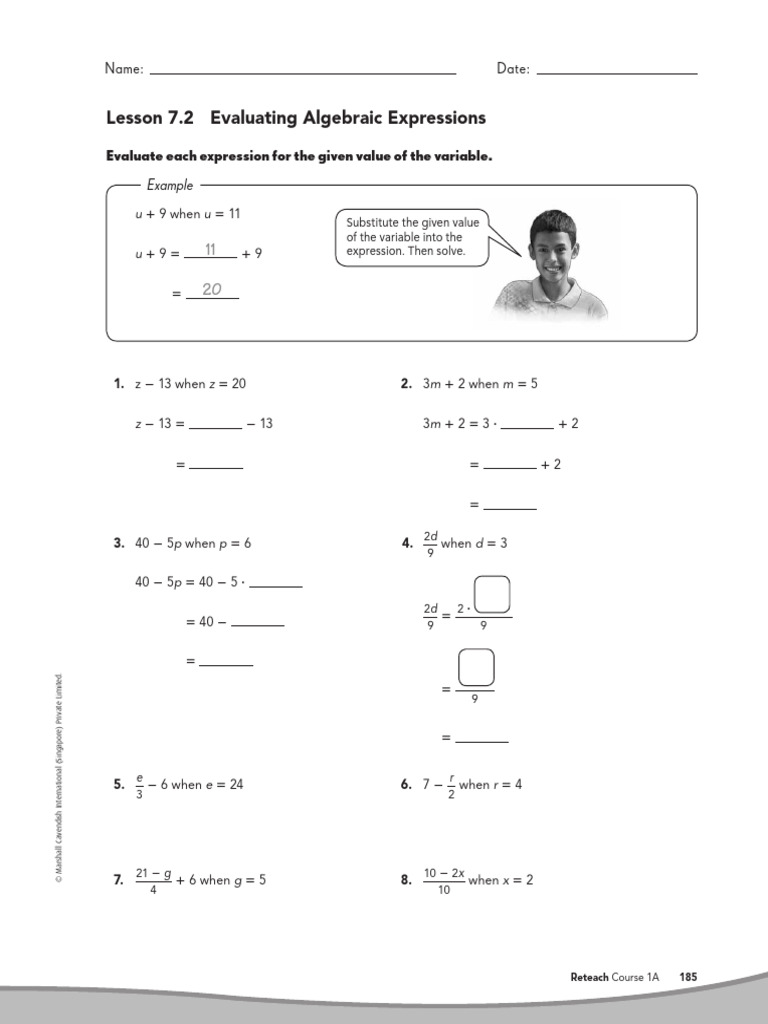 Evaluating Algebraic Expressions Guide | PDF | Chess Openings | Chess