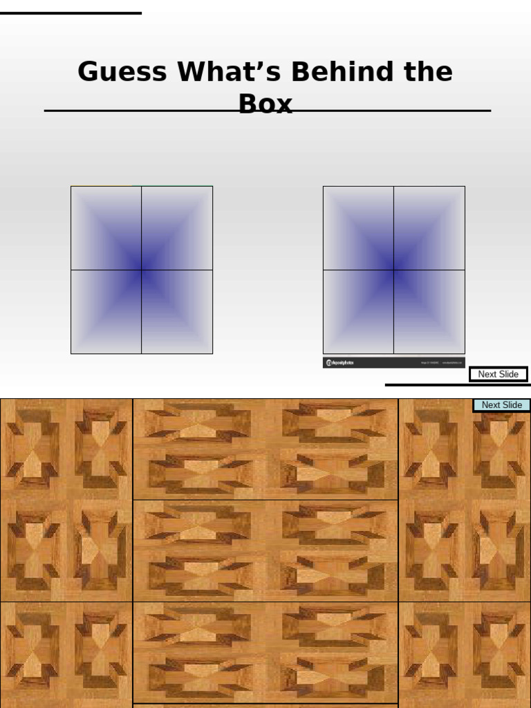 Interactive Box Guessing Game | PDF