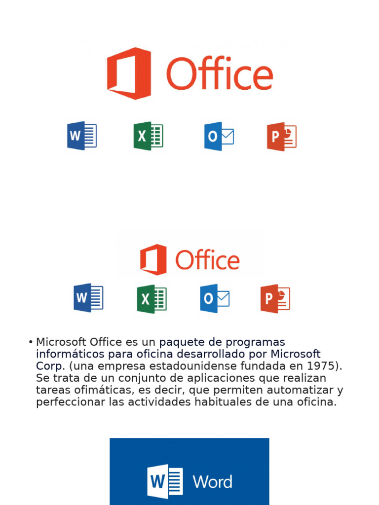 Qué es Microsoft Office y sus programas | PDF