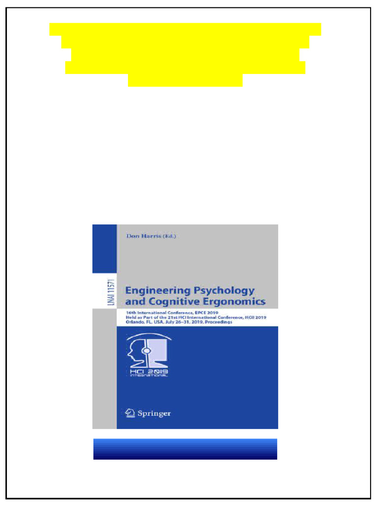Engineering Psychology and Cognitive Ergonomics 16th International ...