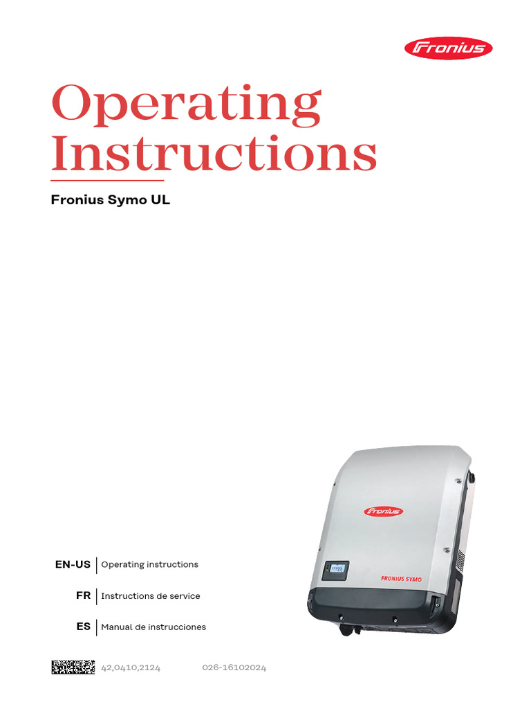 Fronius_Symo_UL | PDF | Solar Panel | Photovoltaic System