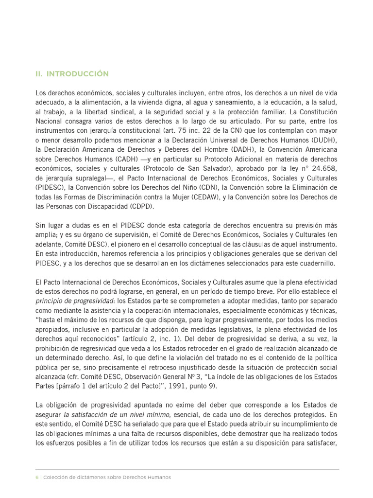 Derechos Económicos y Sociales en el PIDESC | PDF | Barrio residencial ...