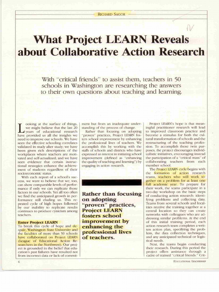 Collaborative Action Research | PDF
