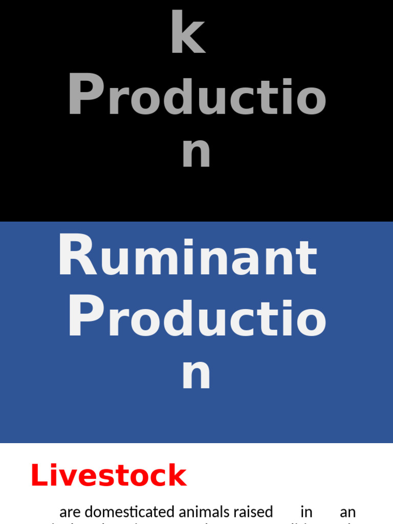 Ruminant Livestock Production Guide | PDF | Cattle | Mammals