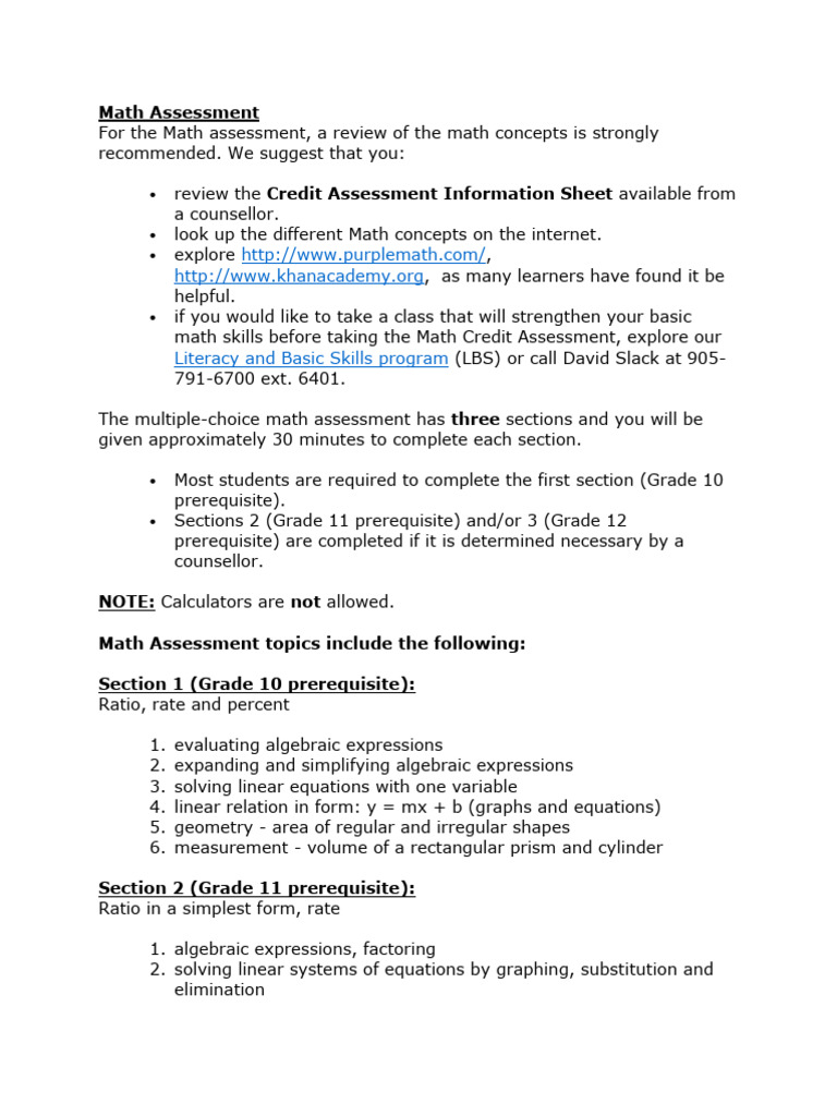 Math Assessment | PDF | Mathematics | Algebra