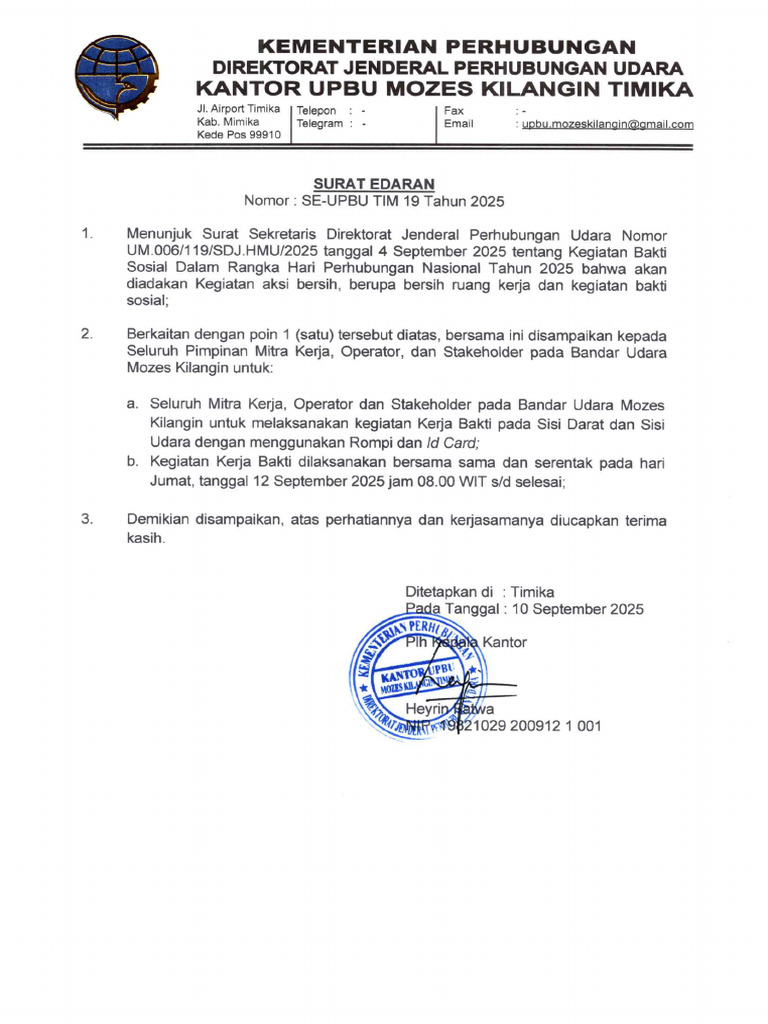 Surat Edaran | PDF