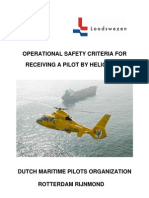 Operational Safety Criteria For Receiving A Pilot by Helicopter - Dutch Maritime Pilots Organization Rotterdam Rijnmond