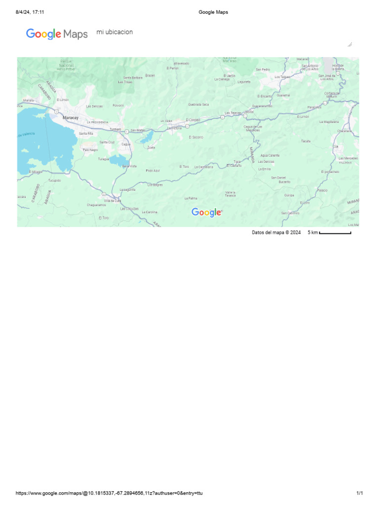 Ubicación en Google Maps | PDF