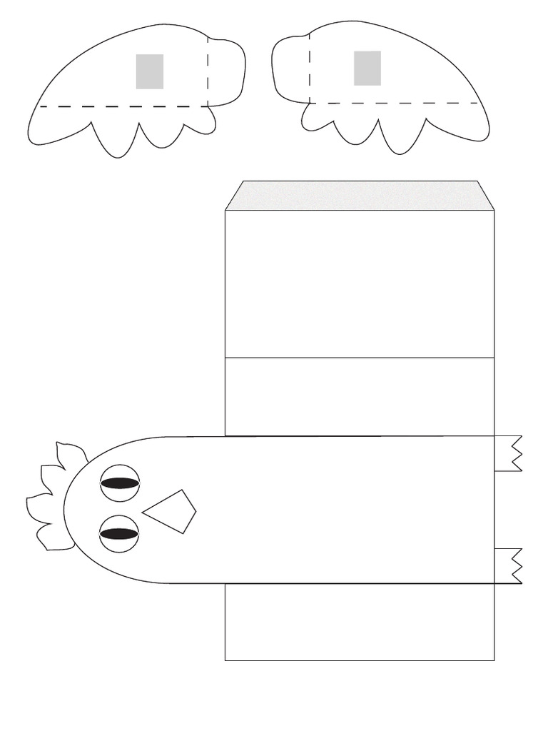Flapping Chicken Template 1 | PDF