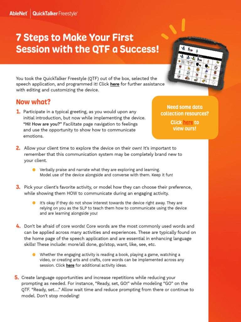 7 Steps To Make Your First Session With The QTF A Success | PDF ...