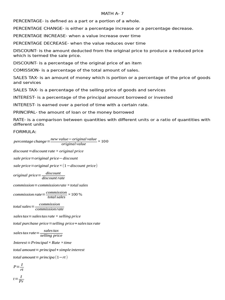 MATH A | PDF