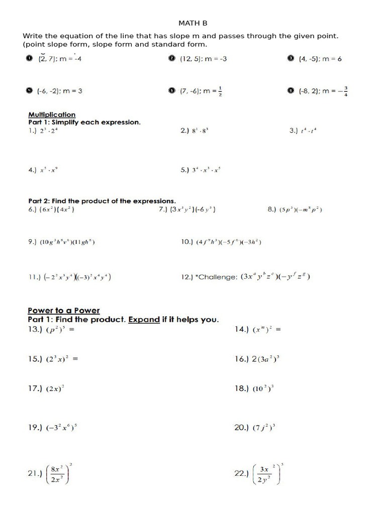 Math B | PDF