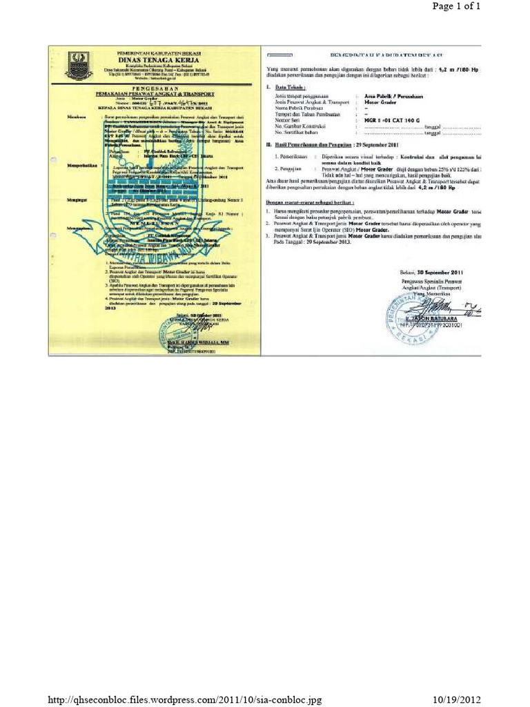 Contoh SIA | PDF