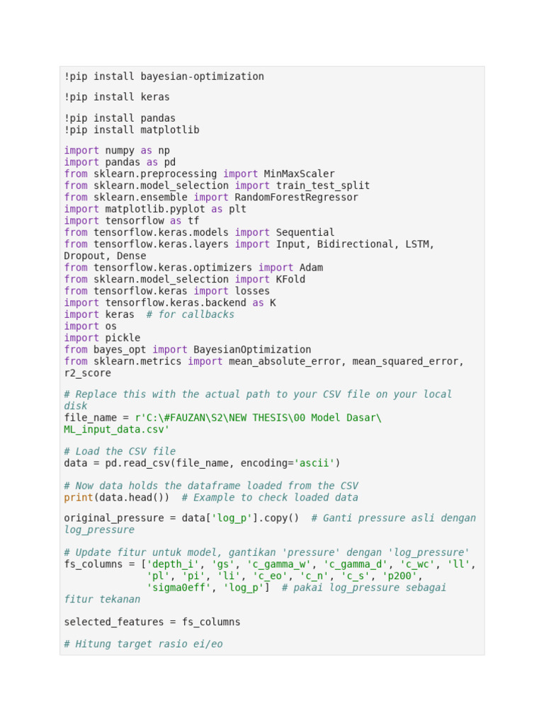 Bi-Lstm (Mse) Prediksi Logp (Lime) - Polos | PDF