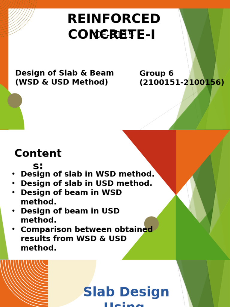 Slab and Beam Design: WSD vs USD Methods | PDF | Beam (Structure ...