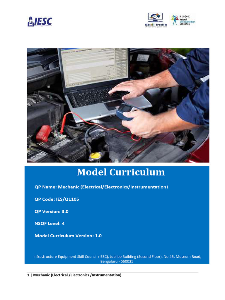 Mechanic Electrical/Electronics Curriculum | PDF | Learning ...