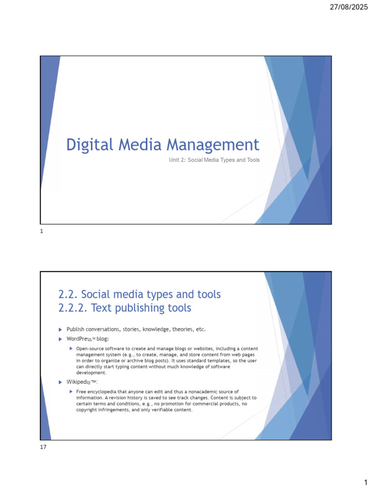 Session 2.2 | PDF | Popular Culture & Media Studies | Social Media