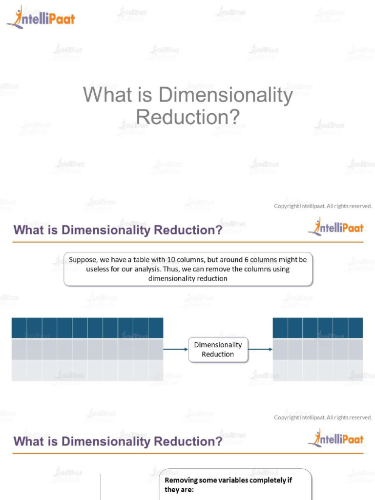 Dimensionality Reduction | PDF
