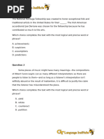 SAT Practice Test #9 Answer Key | PDF | Sat | Tests