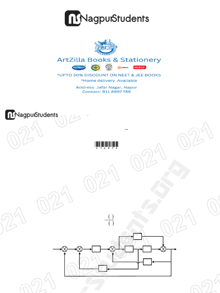 Control System Exam Paper B.E. 6th Sem | PDF | Computer Engineering ...