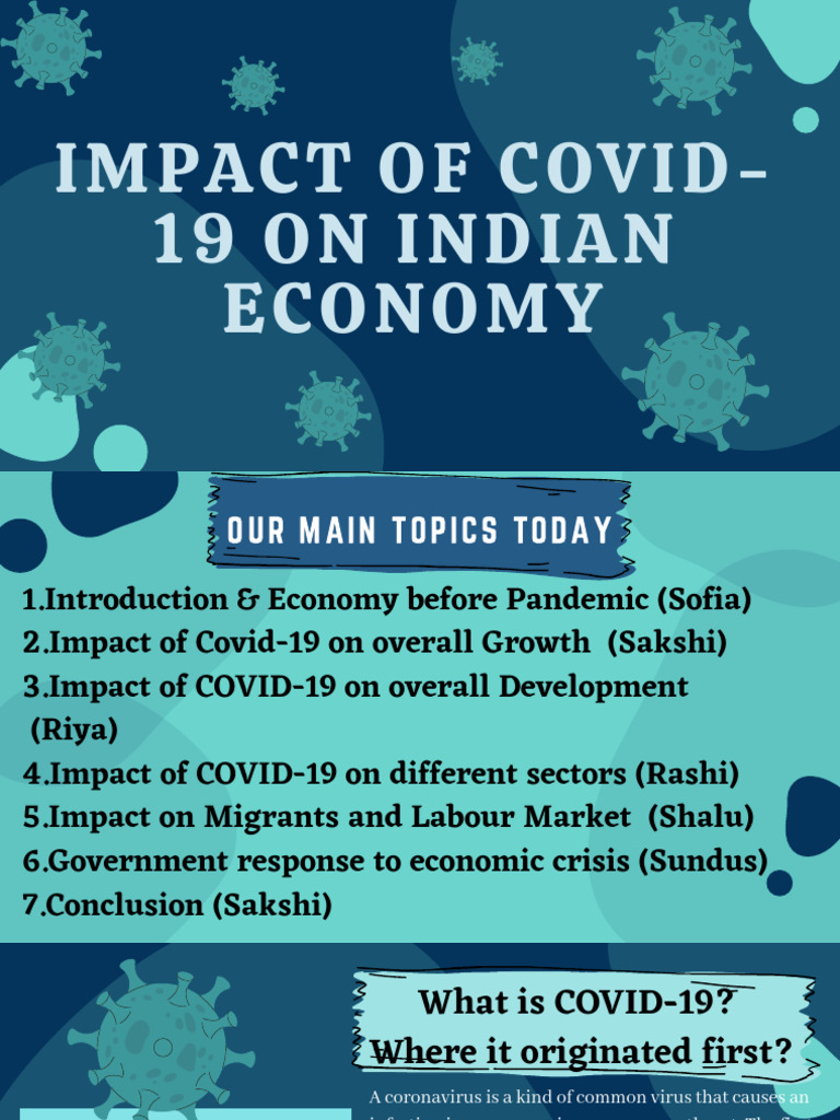 Impact of COVID-19 On Indian Economy | PDF | Unemployment | Poverty