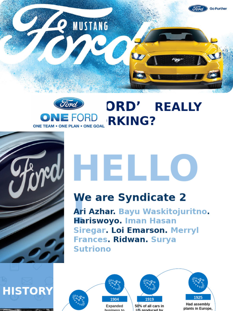 Syndicate 2 - Is ONE FORD Really Working | PDF | Ford Motor Company | Car