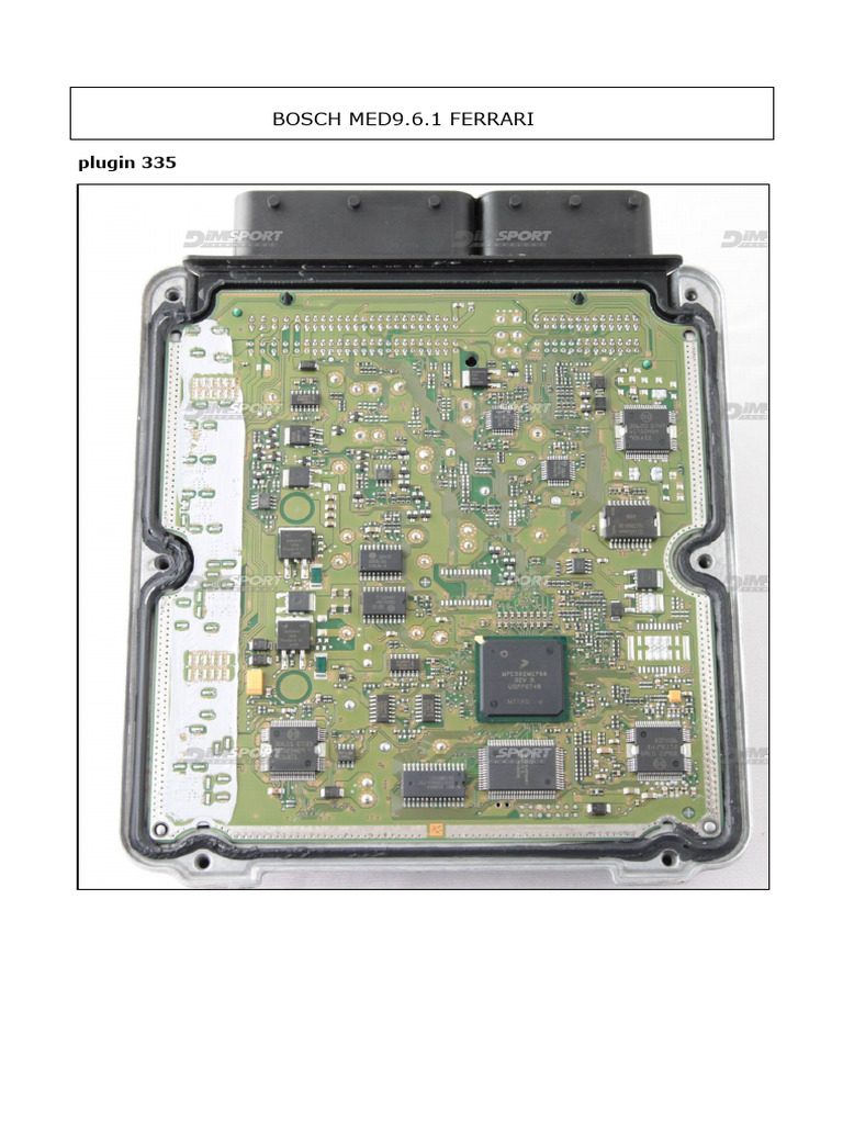 Bosch MED9.6.1 Pinout Guide | PDF