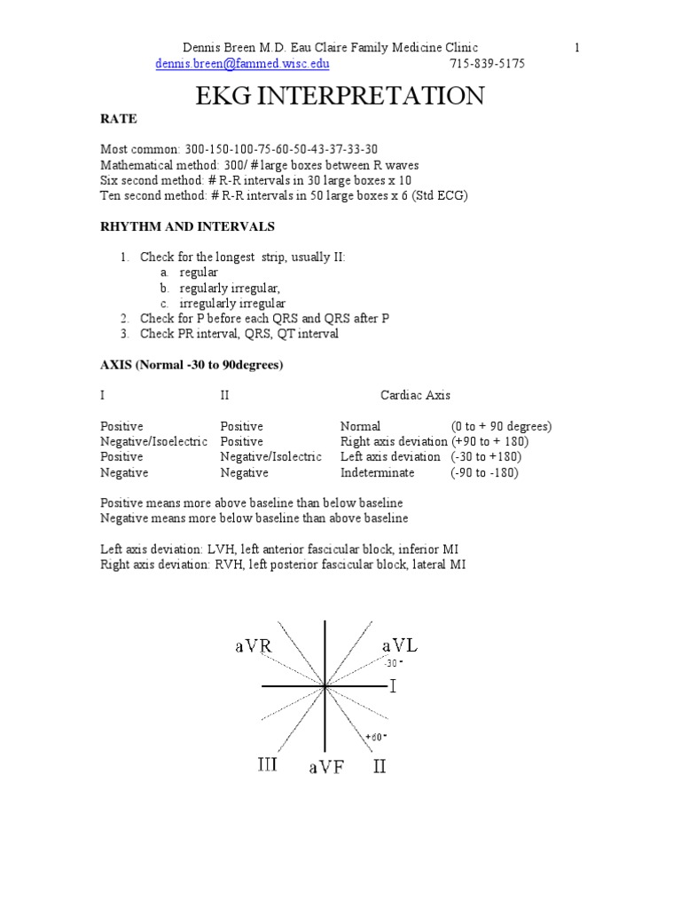 Ekg Interpretation | PDF